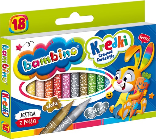 Bambino pastelky 18 farieb