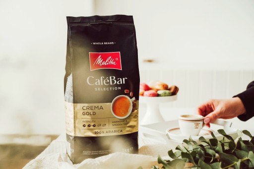 MELITTA CAFEBAR CREMA GOLD zrnková káva 0,25kg | 100% Arabica fazuľa