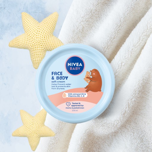 NIVEA BABY ošetrujúci krém na tvár a telo 200 ml