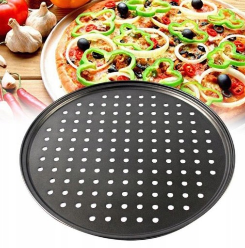 FORMA plech na pečenie, plech na pizzu, 32 cm, čierny