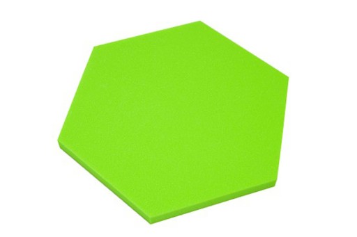 Nástenné panely do detskej izby, zelená farba, šesťhran šesťhran, 3 cm