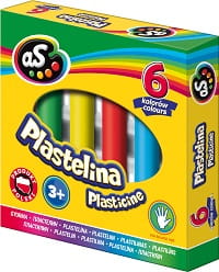 AS plastelína, 6 farieb