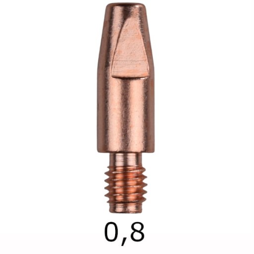 MIG MAG KONCOVKA PRÚDU M6 dĺžka 28mm 0,8mm 1ks