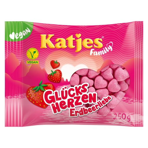 Katjes želé s jahodovým srdcom z Nemecka
