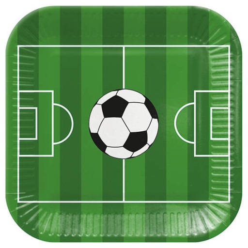 ŠTVORCOVÉ PAPIEROVÉ TANIERE FUTBAL 23 CM 8 KS FUTBALOVÉ IHR.