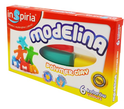 Modelovacia hmota Inspiria 6 farieb 8908