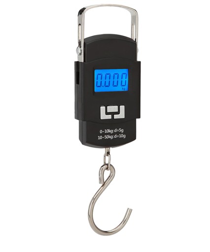 HÁČKOVÁ RYBÁRSKA CESTOVNÁ VÁHA NA BATOŽINU LCD 50 kg