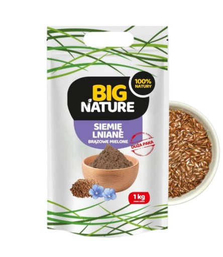 Hnedé mleté ľanové semienko 1kg Big Nature