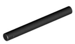 LEGO 1X4 ČEPEL, TYČ, ČIERNA TYČ 30374