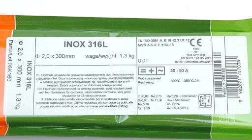 ELEKTRODA NA NEREZ 316Lsi Ø 2,0 mm 1ks