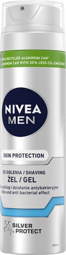 NIVEA MEN SILVER PROTECT Antibakteriálny gél na holenie 200 ml