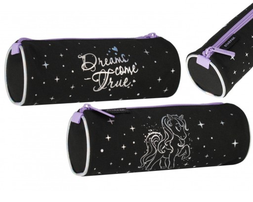 Školský peračník, tuba, vrecúško, 1 zips, Unicorn pre dievčatá, STARPAK