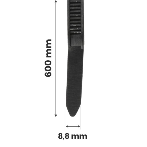 Sťahovacia páska Sťahovacia páska Zipsy 8,8 x 600 mm Silná UV páska na káble