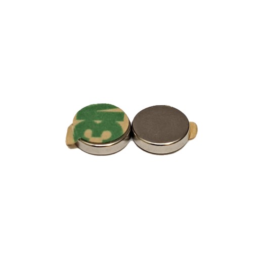 Neodymový magnet 8x2 mm valcový s 3M lepiacou páskou