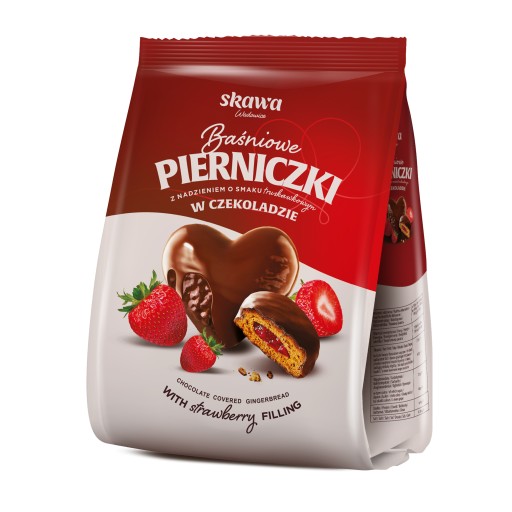 Rozprávkový perník Skawa plnený jahodou 150g