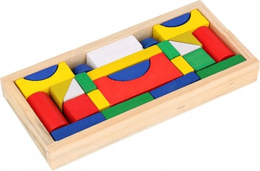 VZDELÁVACIE BLOKY DREVENÉ PUZZZLE 26 ks. V2