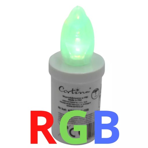 Cortina vložka pre Led Minor II RGB sviečky 90 dní s batériami Flame C12