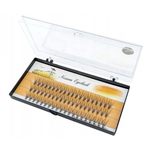 NESURA EYELASH trsové mihalnice 60 ks 11mm 10D hodvábne mihalnice SEOL