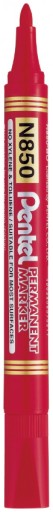 PERMANENTNÝ ZNAČOVAČ PENtel N850 okrúhly ČERVENÝ