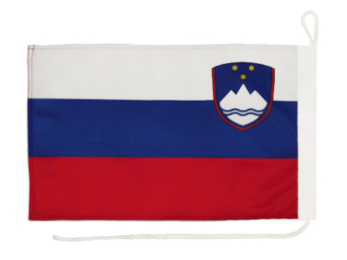 Slovinská vlajka na jachtu 30x40 cm Slovinská plachetnica