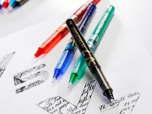PILOT V5 Hi-Tecpoint jemná vložka červená x 2 ks