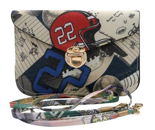 Malá MESSAGE BAG, béžová potlač CAVALDI PW-4