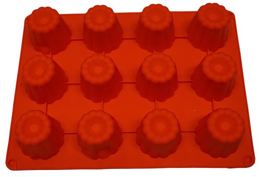SILIKÓNOVÁ FORMA NA CANELLE MUFÍNY PANA COTTA FORMA NA 12 CANELLE MUFFÍNOV