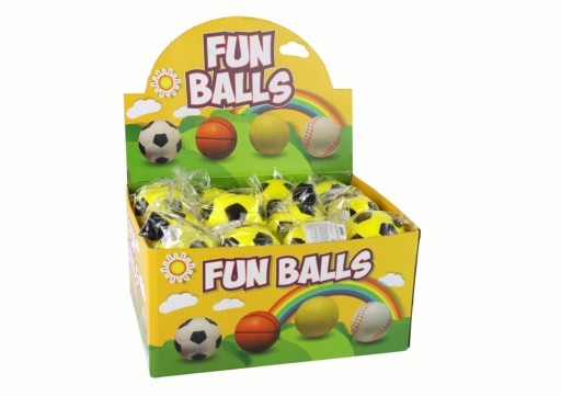 PU futbal s Jojo gumou na skákanie, 6 cm, žltý