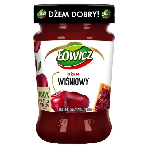 Łowicz Čerešňový džem s nízkym obsahom cukru 280 g