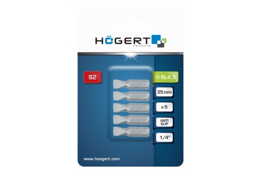 Skrutkovací bit SL 4 25MM 5PCS Hogert HT1S330
