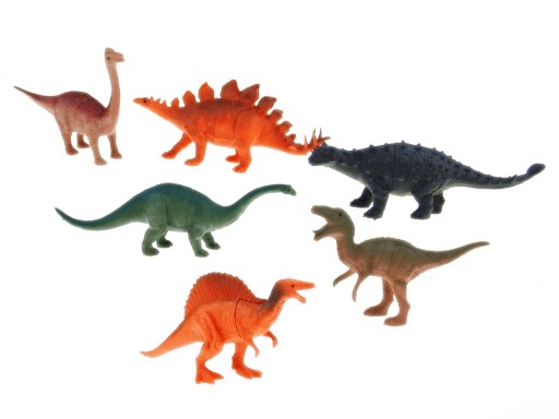 DINOSAURY 14-18 cm T-REX POSTAVKY SPINOSAUR 6 ks