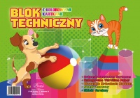 Technický blok A4 farebný 8 listov 160g Protos