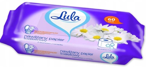 LULA Vlhčený harmančekový toaletný papier 60 ks