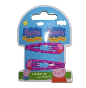 Prasiatko Peppa ružové sponky do vlasov