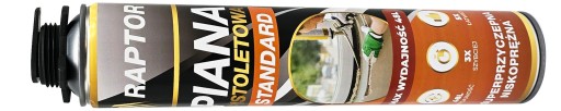 MONTÁŽNA PENA 750ml POLYURETÁNOVÁ PIŠTOĽ NÍZKOTLAKÝ RAPTOR ŠTANDARD