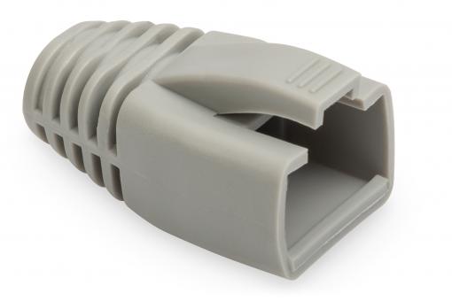 Gumový kryt zástrčky RJ45, sivý, 50 ks