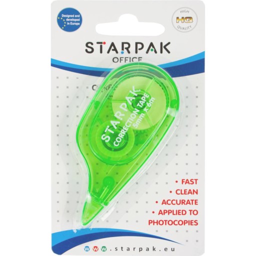 Korekčná páska 5mm x 6m Myš STARPAK 3 ks