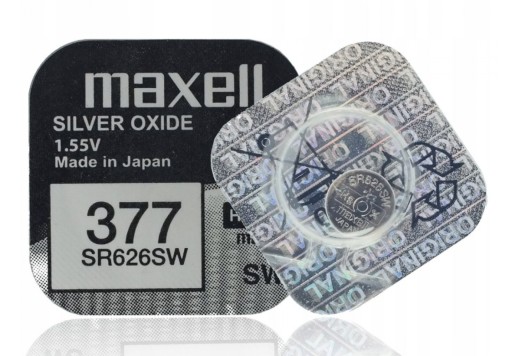 Batéria SR626SW 377 pre MAXELL Watch Silver Button 1 kus Originál