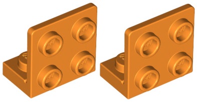 LEGO Pł. Zlomený 1x2-2x2 Oranžový 99207/6061676 x2
