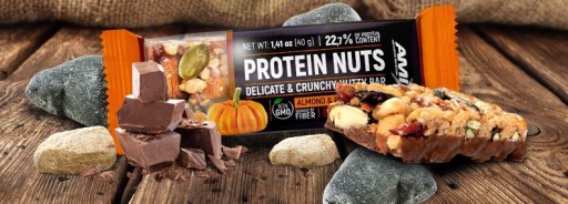 PROTEÍNOVÁ TYČINA AMIX MANDLE, TEKVICE, SLNEČNICA čokoláda - Proteínové orechy