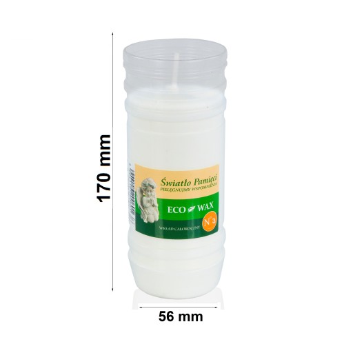 Vložka do sviečky parafínová na 3 dni ECO 17 cm 1 ks