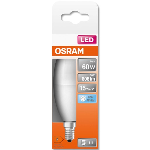 E14 LED žiarovka 7W = 60W 4000K OSRAM STAR Sviečka