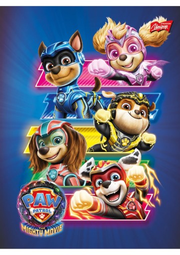 A5 16k mriežkový zápisník Paw Patrol Unipap