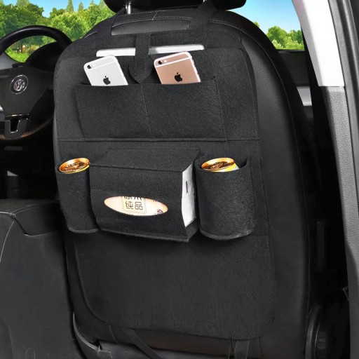 ORGANIZÉR PLSTENÝ CHRÁNIČ NA CHRBTU AUTOSEDAČKY, VRCHNÁ NA VELCRO