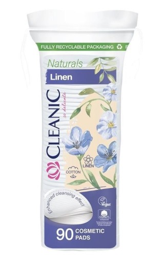 Vatové tyčinky Cleanic Naturals Linen 1 balenie - 90 ks