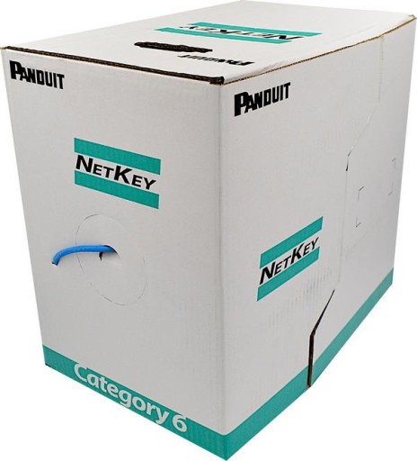 SIEŤOVÝ KÁBEL CAT.6 SKÚTENÝ PÁR, NEtienený UTP PVC V METROCH NETKEY