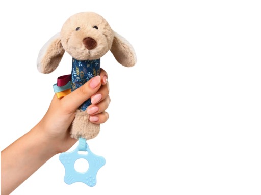 BABYONO Plyšové hryzátko DOG WILLY