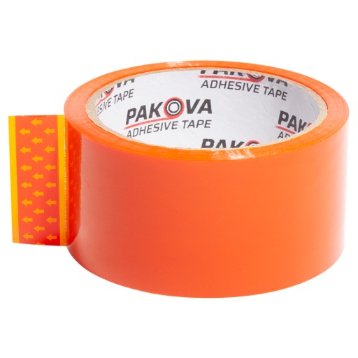 Oranžová baliaca páska 48/50y Farebná páska PAKOVA Strong