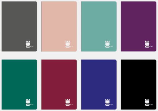 Zápisník A5 96 listov Grid One Color Interprint