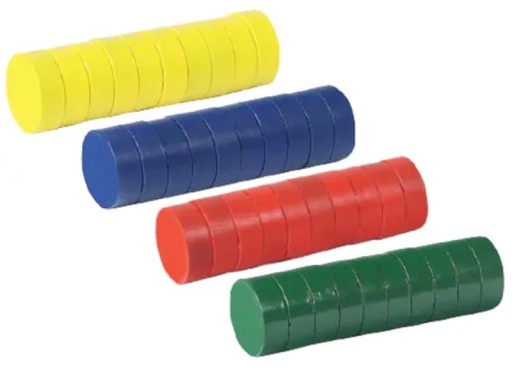 FAREBNÉ MAGNETY 15MM 40 KS FANDY